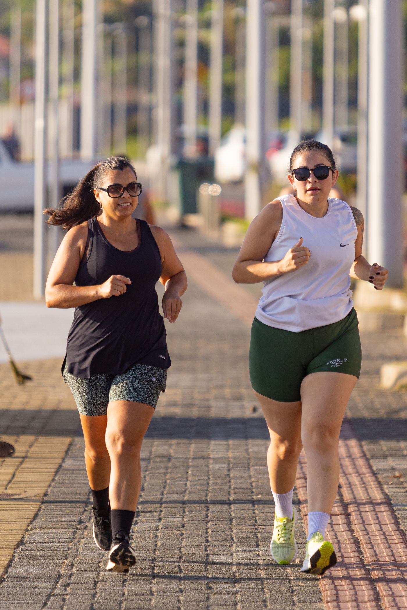 Treinos matinais na avenida Beira-mar. Balneário Piçarras, 31 de janeiro de 2026.
